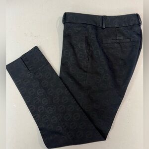 Banana Republic Pants Slacks with a black jacquard pattern print Size 0